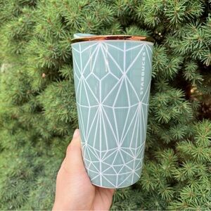 Starbucks Ceramic Tumbler Geo Sage